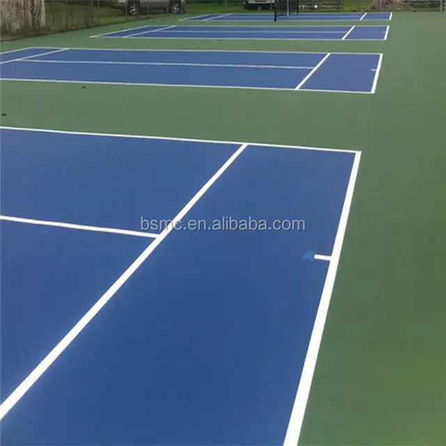 Campo da tennis per pavimenti in plastica poliuretanica di design facile da usare con superficie sportiva certificato ITF