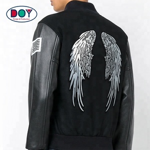 刺繍模様デザインカスタム反射刺繍パッチクールアングル翼ロゴ - Product Image 2