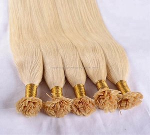 <span class=keywords><strong>Natural</strong></span> del pelo humano #613 color ruso trama extensiones de <span class=keywords><strong>cabello</strong></span> de punta plana 8-32 "<span class=keywords><strong>en</strong></span> la acción - Product Image 6