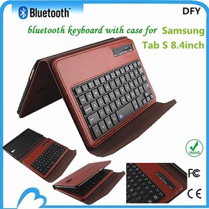 Dfy clavier sans fil bluetooth étui en cuir pour <span class=keywords><strong>samsung</strong></span> <span class=keywords><strong>galaxy</strong></span> tab pro 8.4 - Product Image 1