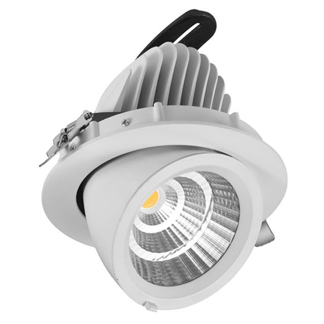 Высокая мощность высокий люмен 5 дюймов 6 дюймов 7 дюймов 8 дюймов 220 мм вырез гиростабилизатор светодиодный светильник 30 Вт 40 Вт 50 Вт