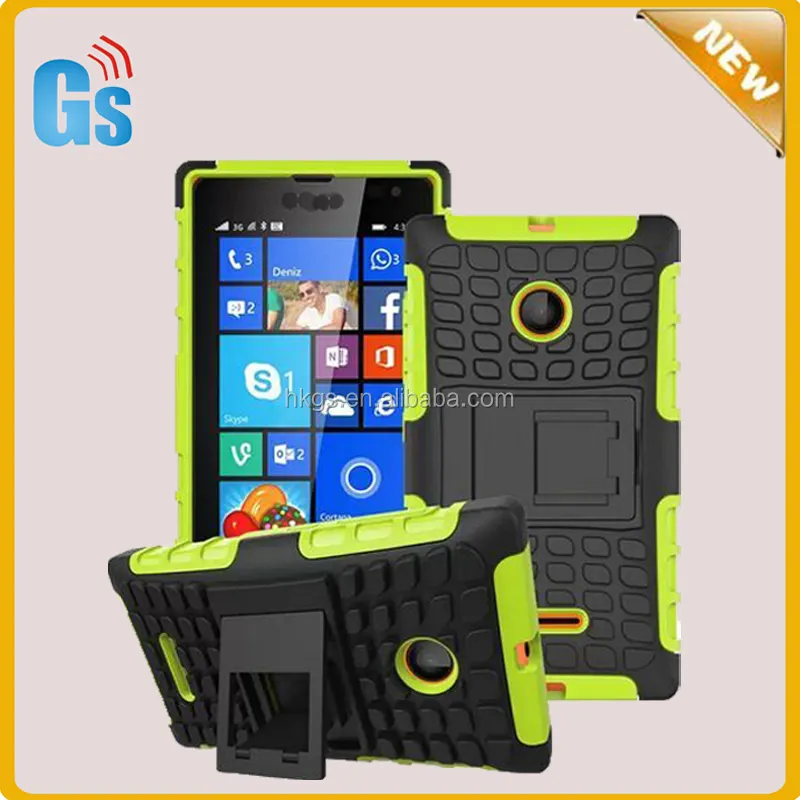 New Cool Style PC+Silicone Combo Case For Microsoft For Nokia Lumia 435/435 Dual/532 Hybrid Cover