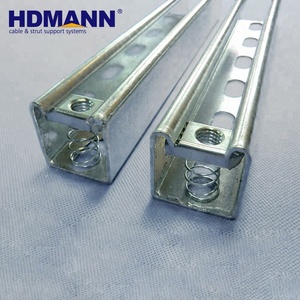 HDMANN China Manufacturer OEM Galvanized Steel Accessories Welding Unistrut <strong>C</strong> <strong>Channel</strong>