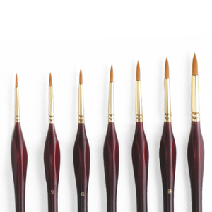 10 triangulaire Manche En Bois <span class=keywords><strong>Miniature</strong></span> Détail Pinceau Ensemble pour des Détails Fins et Peinture Rupestre - Product Image 3
