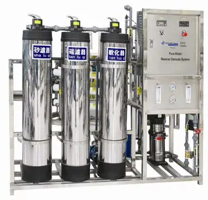 500LPH Industrial pase doble sistema de purificación de agua RO