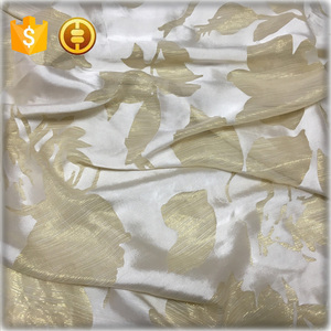 Mới nhất mô hình 100% vải lụa với vàng lurex chủ đề Polyester Burnout cao cấp chất liệu chất lượng - Product Image 3