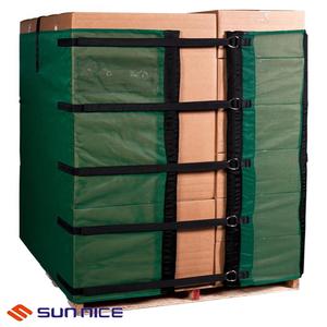 Alta seguridad de la alternativa de malla de PVC transpirable impermeable para estirar la envoltura de paleta reutilizable Fim