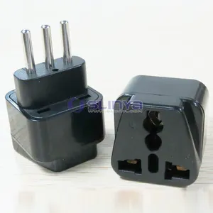 2 in 1 Type L AC Plug 3Pin Italy Power Socket Plug with Copper Material