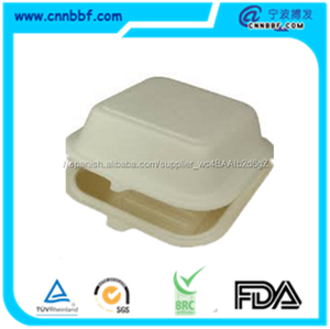 Fuente del <span class=keywords><strong>restaurante</strong></span> de <span class=keywords><strong>bagazo</strong></span> de caña de azúcar de embalaje desechable caja de hamburguesa - Product Image 2