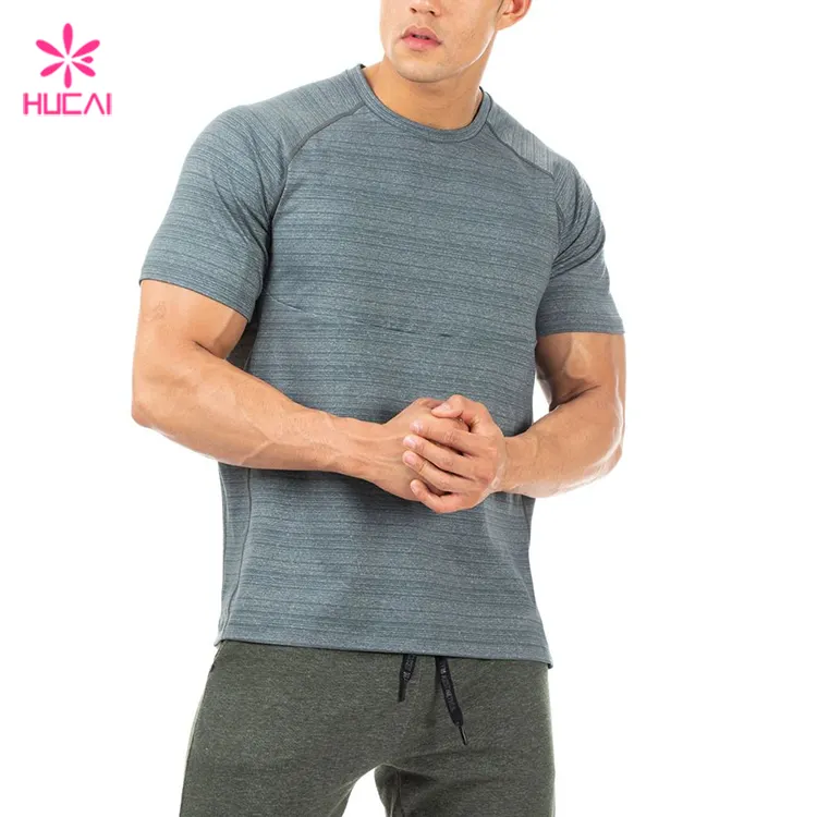 Tùy Chỉnh Chạy Áo Thun Polyester Spandex Khô Phù Hợp Với Mens Thể Thao T Áo Sơ Mi