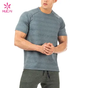 Custom Running T-Shirts Polyester Spandex Dry Fit Mens Sports T Shirt