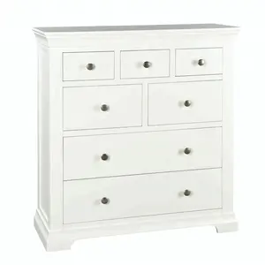 Reclaimed wood 8 drawer small white cedar chest of drawer