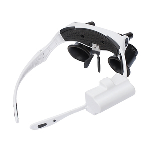 BM-MG3025 2 LED 10X 15X 20X 25X Double Eye Head สวมใส่แว่นขยาย Jeweler นาฬิกาแว่นขยายแว่นขยาย Loupe - Product Image 6