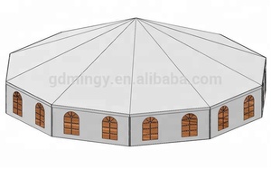 2020 Grote Transparante Waterdichte Wind Weerstand Top Grade Luxe Polygon Wedding Party Event Marquee Tent Voor Hete Koop - Product Image 4