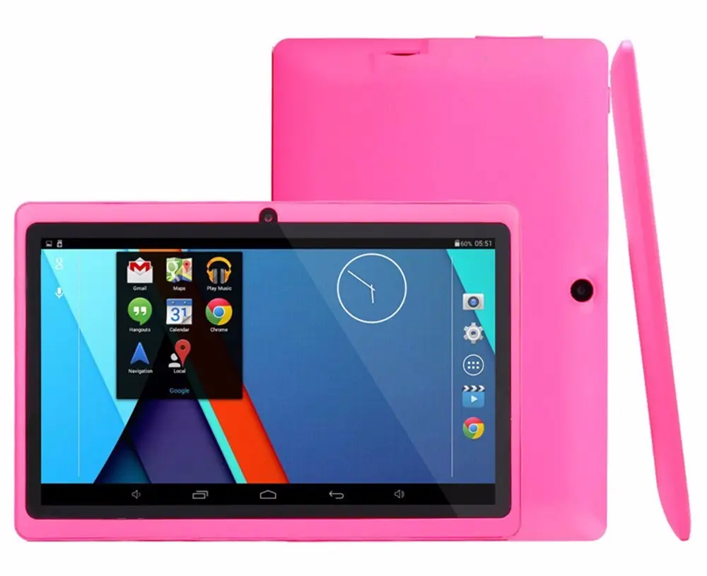 Tableta Q88 de 7 pulgadas para niños, Tablet con pantalla táctil de cuatro núcleos, aprendizaje, Android, más barata