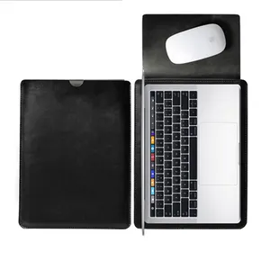सोयान असली लेदर लैपटॉप स्लीव बैग महिलाओं के लैपटॉप प्रो 15\" i7 मैकबुक एक्सेसरीज के लिए वाटरप्रूफ बिजनेस स्टाइल कवर