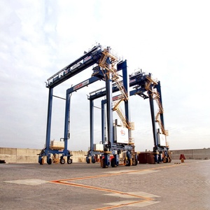 Container Storage <strong>Yard</strong> Used Solid Tyre <strong>Crane</strong> Handling <strong>Crane</strong> Double Girder Rubber Tired Gantry <strong>Crane</strong> for Sale