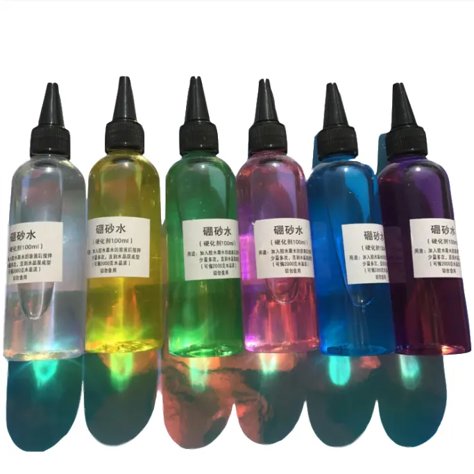 W249 Groothandel Handgemaakte Crystal Slime Kleurrijke DIY Maken Kit Borax Water