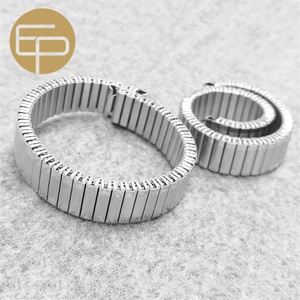 ステンレススチール製の金属製時計バンドストラップ12 14 16 18 20mm高品質カスタムロゴシュシュスプリング弾性 - Product Image 5