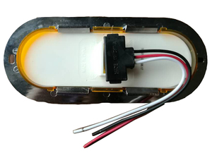 10 Piranha <strong>LED</strong> Amber 6 Inch <strong>Oval</strong> Truck Trailer RV Boat Yacht Vehicle Turn Tail <strong>Lights</strong> Warning Lamp DOT SAE Emark Certificated