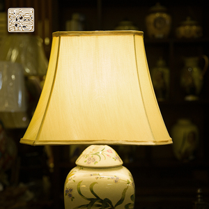 Chất Lượng Tốt Thiết Kế Mới Của Trung Quốc Phong Cách Gốm Bảng Đèn Với Cơ Sở Chuyển Đổi - Product Image 4