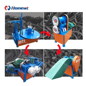 Semi-auto Tire Recycling Machine / Waste Tire Recycling Equipment Prices for Sale