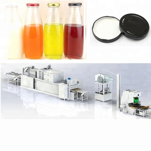 Tutup botol gelas stoples makanan kaleng tutup garis produksi tutup putar otomatis mesin pembuat tutup logam - Product Image 2