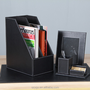 Cadeau de <span class=keywords><strong>bureau</strong></span> ensemble de <span class=keywords><strong>bureau</strong></span> papeterie de <span class=keywords><strong>bureau</strong></span> 2018, cuir de haute qualité Oem Standard carré 7 pièces accessoires de <span class=keywords><strong>bureau</strong></span> en cuir Pu - Product Image 4