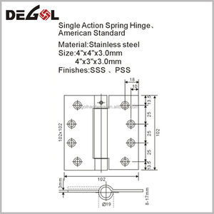 Tốt Nhất Cổng Nhiệm Vụ Nặng Nề Cửa Mùa Xuân Bản Lề Tự Đóng Cửa Tủ Bản Lề - Product Image 2