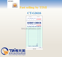 2024 TIMI CT-G3616 tanpa karbon buku Menu restoran terbuat dari kertas Offset kertas Kraft dan papan bergelombang