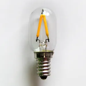 T22 E12 2W E14 High Luminous clear mini LED filament lighting bulb lamp