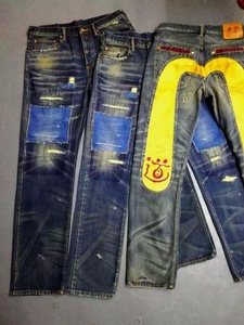 Jeans en denim pour homme avec des patchs <span class=keywords><strong>2018</strong></span> et un fort effet délavé - Product Image 6