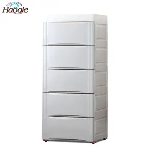 Colorful Multi-layer Kids Plastic Storage Cabinet 5Layers Bedroom Wardrobe Children Cabinets Drawers Carts