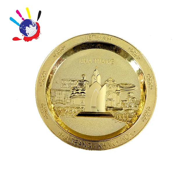 Custom Design Zinc Alloy 3D Metal Award muay thai medal russian acrylic Medal