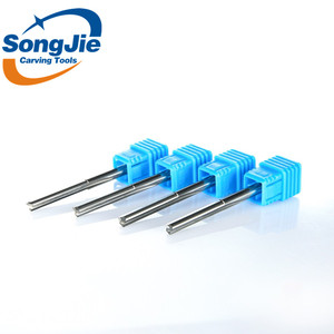 Songjie 3.175mm CNC Two Straight Flute Milling Cutter Carbide Double Straight Spiral End Mill <strong>Bit</strong>