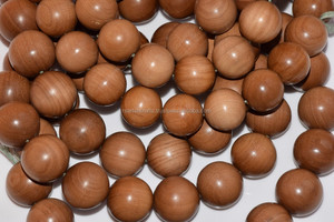 Riddhi Siddhi 50+ Year Old Sandalwood Mala <b>Beads</b> Long-Lasting Sweet Woody Fragrance Natural Dark Golden Brown Various Sizes - Product Image 3