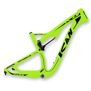 Carbon fiber 29er full suspension mountain bike frame ican carbon mountain bikes frames AC036