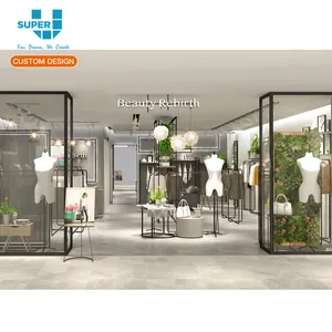 Negozio di <span class=keywords><strong>abbigliamento</strong></span> moderno per ragazze di moda Interior Design personalizzato <span class=keywords><strong>abbigliamento</strong></span> negozio di metallo infissi per <span class=keywords><strong>abbigliamento</strong></span> di moda - Product Image 1