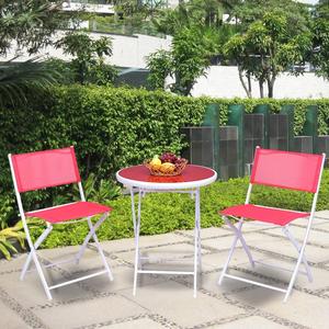 <span class=keywords><strong>Conjunto</strong></span> de balcón <span class=keywords><strong>Conjunto</strong></span> de patio 3PCS <span class=keywords><strong>Mesa</strong></span> <span class=keywords><strong>y</strong></span> <span class=keywords><strong>sillas</strong></span> <span class=keywords><strong>Conjunto</strong></span> de jardín CAFE de exterior Muebles - Product Image 4