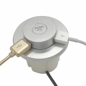 round sofa pop up power outlet socket with usb charger