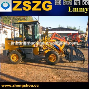 Une qualité fiable 1.2 ton <span class=keywords><strong>compact</strong></span> <span class=keywords><strong>chargeur</strong></span>, <span class=keywords><strong>Chargeur</strong></span> frontal avec de l'herbe de préhension - Product Image 1