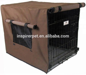 Draad Hond Metalen Huisdier Kooi Hoes Custom Hoge Kwaliteit Ademend Polyester Krat Cover Duurzame Huisdier <span class=keywords><strong>Kennel</strong></span> Cover Universele Pasvorm - Product Image 2