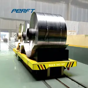 Steel Mill Coil Handling Heavy Load Automated Track Transport Car
