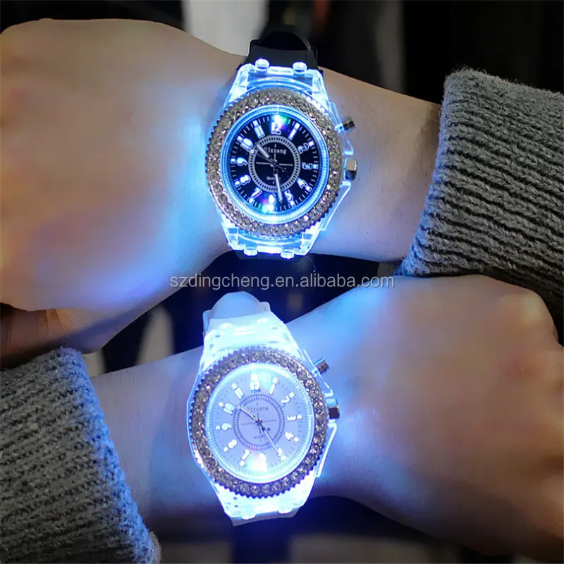 Factory Customized Shiny Light Watch Smart Wristwatch Digital Promotion Watches