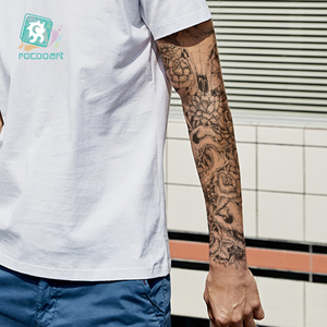 Commercio all'ingrosso Del Corpo Del Tatuaggio Produttore di Cena Impermeabile di Grandi Dimensioni Falso Pieno Manica Del Braccio Del Tatuaggio Temporaneo Adesivo di Design Per Gli Uomini - Product Image 4