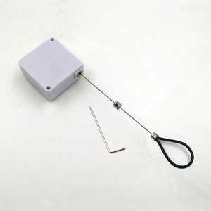 RUIWOR RW1126 Carré Rétractable Cordon Plus Réglable Boucle De Fil En Acier Inoxydable Plaqué Tuyau En Silicone <span class=keywords><strong>pour</strong></span> le Positionnement des Produits - Product Image 1