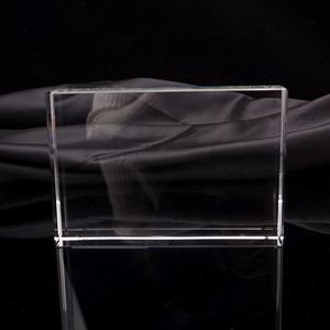 HBL 도매 3D 레이저 유리 큐브 <span class=keywords><strong>K9</strong></span> 빈 크리스탈 큐브 맞춤형 로고 투명 크리스탈 유리 큐브 - Product Image 3