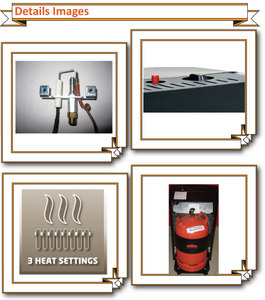 <span class=keywords><strong>Chauffage</strong></span> d'<span class=keywords><strong>appoint</strong></span> infrarouge au <span class=keywords><strong>gaz</strong></span> GPL portable et réglable pour usage domestique intérieur, certifié CE - Product Image 2