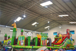 Enfants Parc Point Thème Parc Couleur Combinaison Enfants Jouets Gonflable Aire de Jeux Château Obstacle pour Vente - Product Image 3