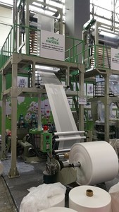 LLD 고속 자동적인 생물 분해성 플레스틱 필름 부는 기계 압출기 영화 불어진 만드는 기계 - Product Image 3